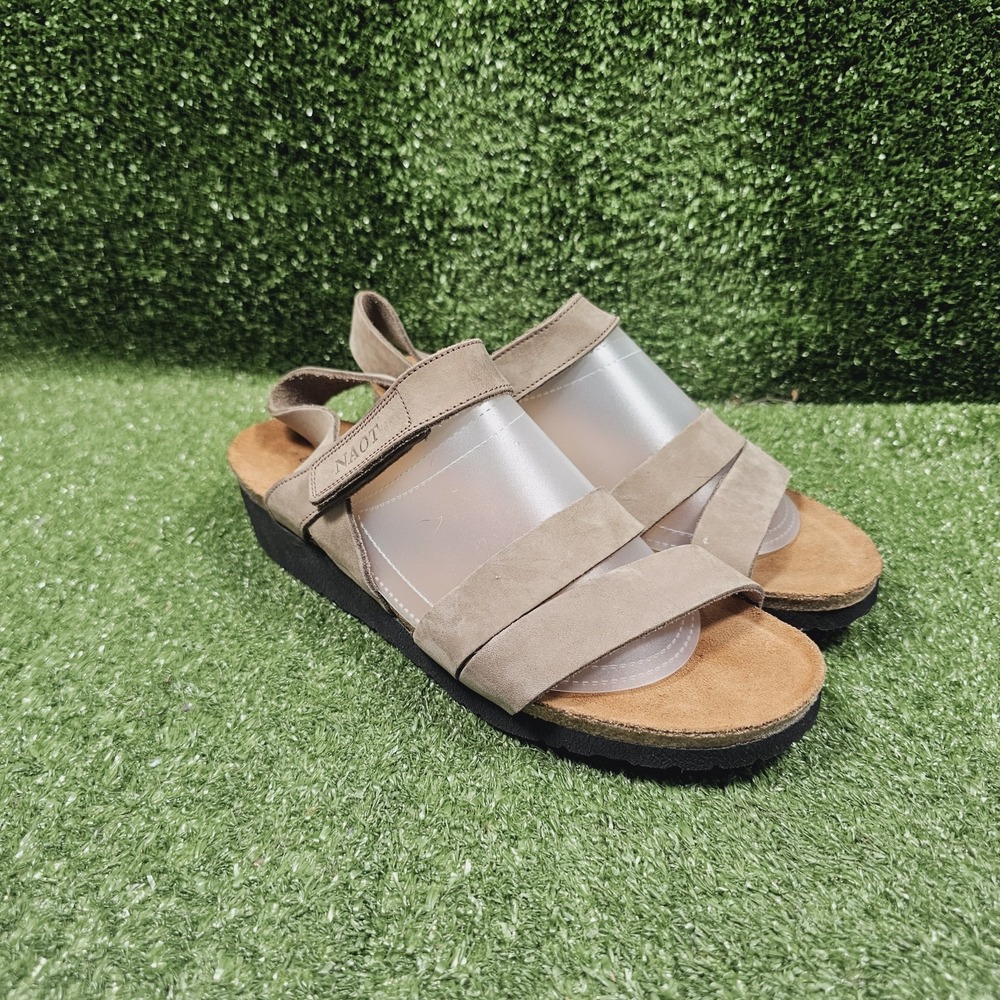 Naot Kayla Stone Leather Wedge Strappy Comfort Sandals Womens 42 Size 11‎